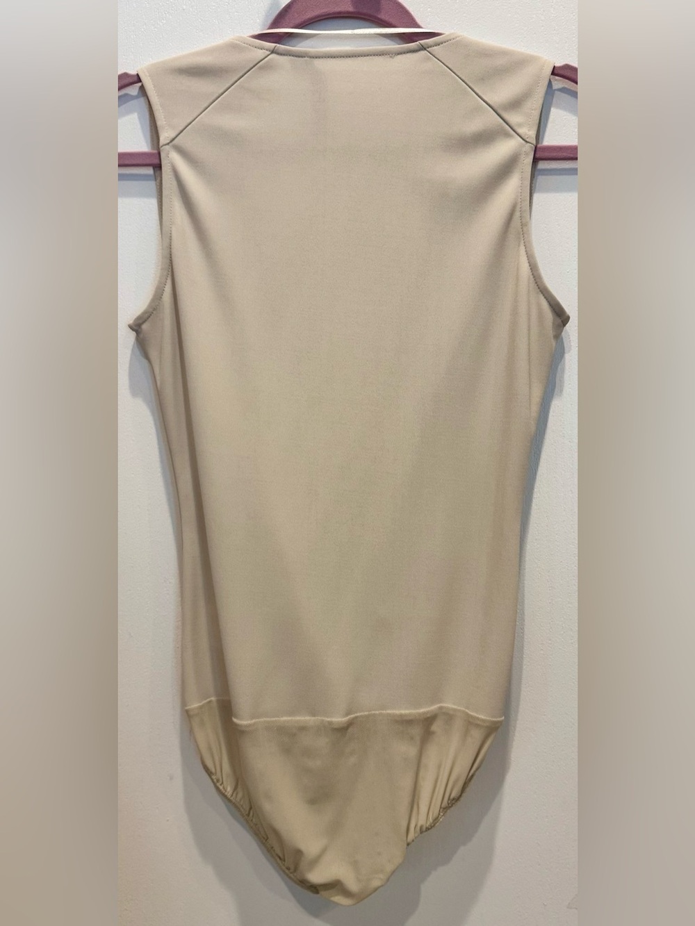 SUPERTRASH Crossover Front Sleeveless Bodysuit Champagne Beige Small - Picture 4 of 8